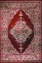 Rugs Gray Area Rug - 31" x 47" x 0.43" Red Polypropylene/Polyester Mat Rug HomeRoots