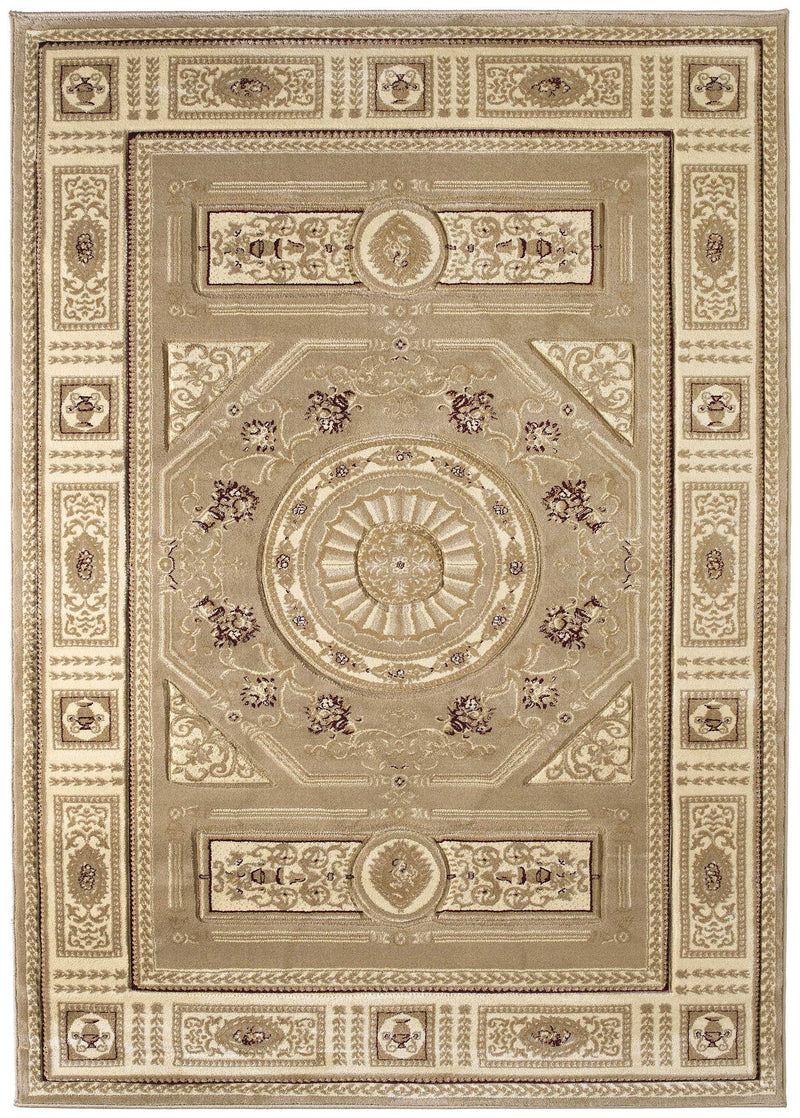 Rugs Gray Area Rug 31" x 50" x 0.47" Beige Polypropylene Accent Rug 8468 HomeRoots