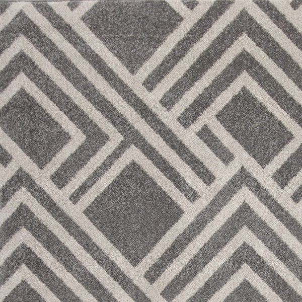Rugs Gray Area Rug - 39" X 59" X 0.'5" Grey Polypropylene Rug HomeRoots