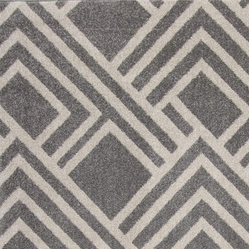 Rugs Gray Area Rug - 39" X 59" X 0.'5" Grey Polypropylene Rug HomeRoots