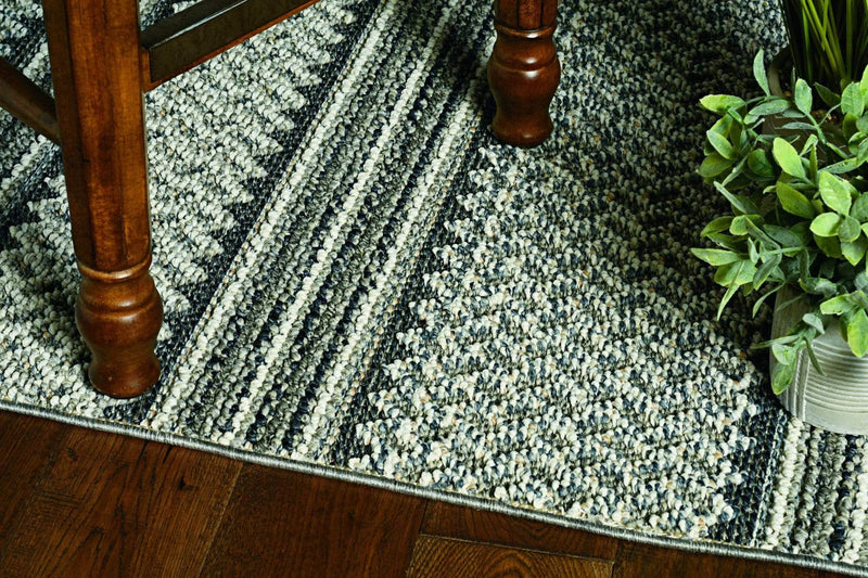 Rugs Gray Area Rug - 48" X 69" X 0.'25" Grey Polypropylene Rug HomeRoots