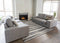 Rugs Gray Area Rug - 63" X 87" X 1" Grey Polypropylene Rug HomeRoots