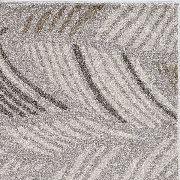 Rugs Gray Area Rug - 91" X 130" X 0.'5" Grey Polypropylene Rug HomeRoots