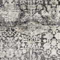 Rugs Gray Area Rug - 91" X 91" X 0.'25" Grey Polyester / Viscose Rug HomeRoots