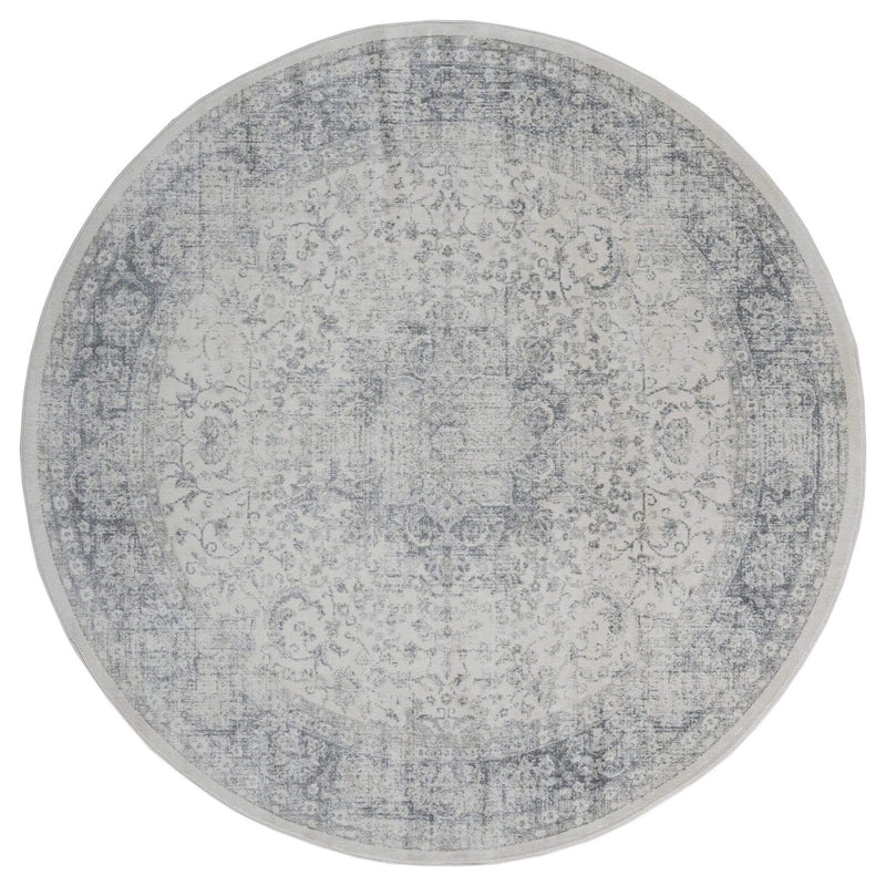 Rugs Gray Area Rug - 94" x 126" x 0.31" Grey Olefin Oversize Rug HomeRoots
