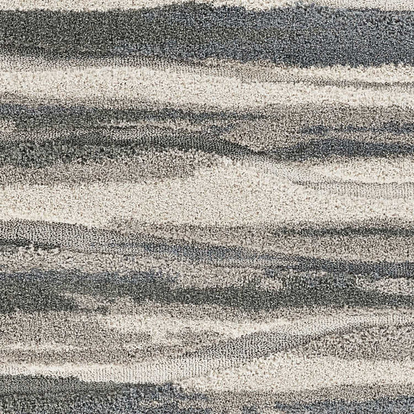 Rugs Gray Area Rug - 94" X 126" X 1" Grey Polypropylene Rug HomeRoots