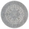 Rugs Gray Area Rug 94" x 94" x 0.31" Grey Olefin Round Rug 8266 HomeRoots