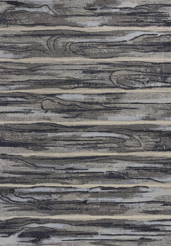 Rugs Gray Rug 3'3" x 4'11" Polypropylene Grey Area Rug 3636 HomeRoots