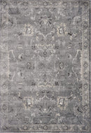 Rugs Gray Rug 3'3" x 4'11" Polypropylene Grey Area Rug 3871 HomeRoots