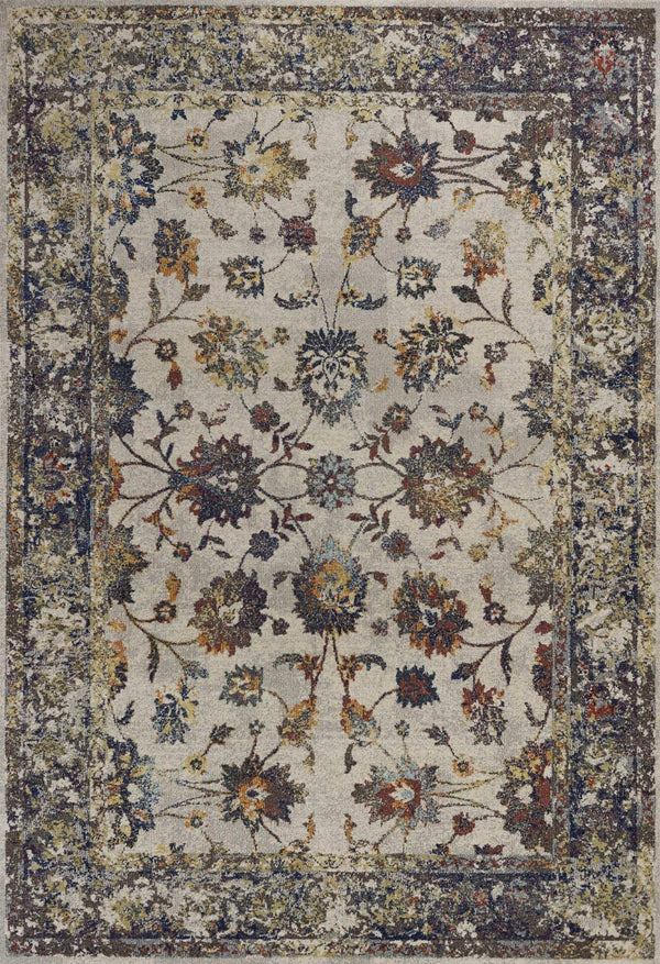 Rugs Gray Rug - 3'3"X 4'11" Polypropylene Grey Area Rug HomeRoots