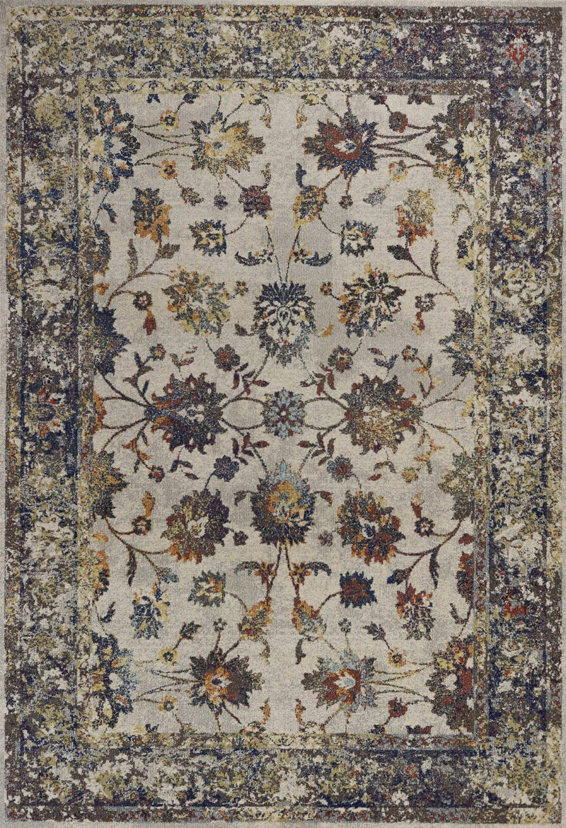 Rugs Gray Rug - 3'3"X 4'11" Polypropylene Grey Area Rug HomeRoots