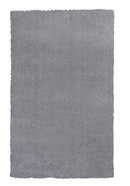 Rugs Gray Rug 3'3" x 5'3" Polyester Grey Area Rug 3926 HomeRoots