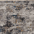Rugs Gray Rug - 47" X 65" X 0.'25" Grey Polyester Rug HomeRoots