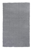 Rugs Gray Rug - 5' x 7' Polyester Grey Area Rug HomeRoots