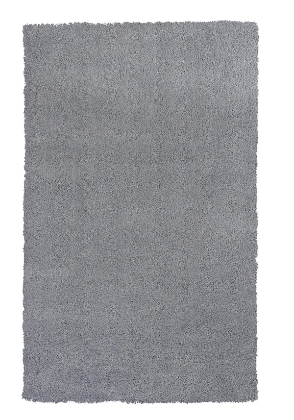Rugs Gray Rug - 5' x 7' Polyester Grey Area Rug HomeRoots