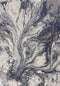 Rugs Gray Rug - 6'7" x 9'6" Polypropylene Grey Area Rug HomeRoots
