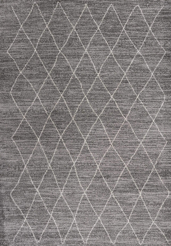 Rugs Gray Rug 7'10"X 10'10" Polypropylene Grey Area Rug 9937 HomeRoots