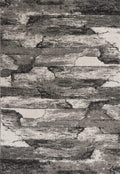 Rugs Gray Rug 7'10"X 10'10" Polypropylene Grey Area Rug 9939 HomeRoots