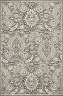 Rugs Gray Rug - 7'7" x 10'10" UV-treated Polypropylene Grey Area Rug HomeRoots