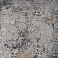Rugs Gray Rug - 79" X 114" X 0.'25" Grey Polypropylene & Polyester Rug HomeRoots