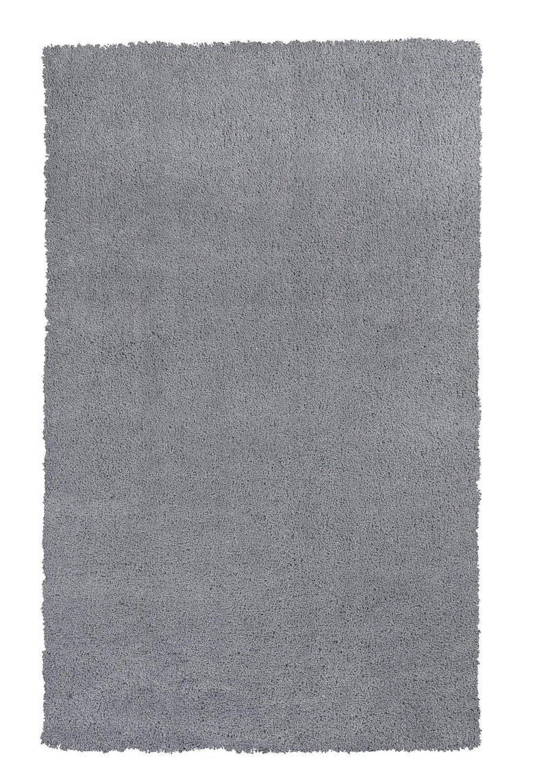 Rugs Gray Rug - 9' x 13' Polyester Grey Area Rug HomeRoots