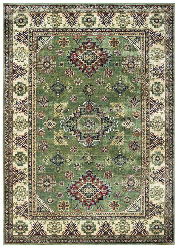 Rugs Green Area Rugs - 108" x 144" x 0.13" Green Viscose Oversize Rug HomeRoots