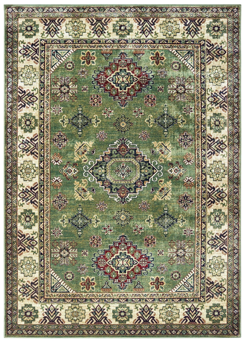 Rugs Green Area Rugs - 108" x 144" x 0.13" Green Viscose Oversize Rug HomeRoots