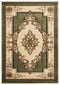 Rugs Green Area Rugs - 63" x 90" x 0.53" Green Olefin/Polypropylene Area Rug HomeRoots