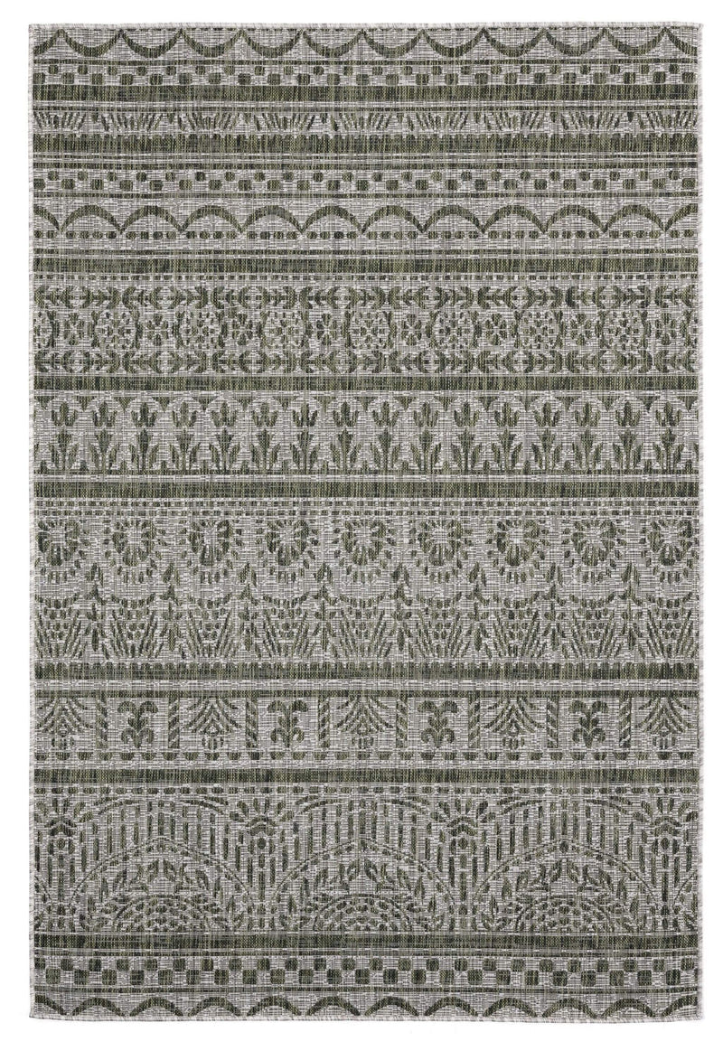 Rugs Green Area Rugs - 94" x 126" x 0.04" Green Polypropylene Oversize Rug HomeRoots