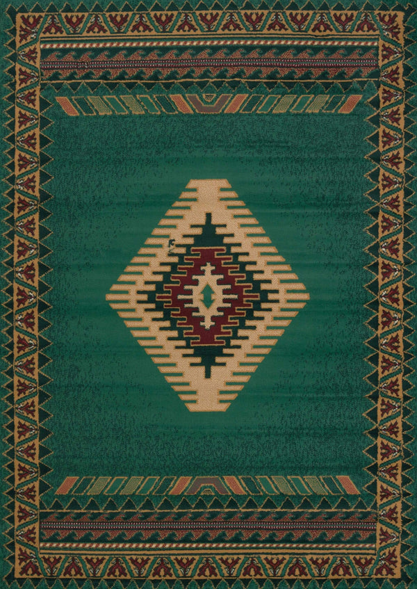 Rugs Green Area Rugs - 94" x 126" x 0.3" Light Green Polypropylene Oversize Rug HomeRoots