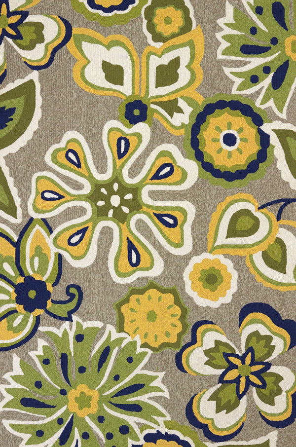 Rugs Green Rug - 22" x 36" x 0.47" Apple Green Olefin Accent Rug HomeRoots