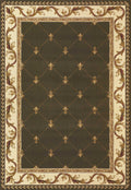 Rugs Green Rug - 5'3" x 7'7" Polypropylene Green Area Rug HomeRoots