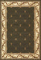 Rugs Green Rug - 5'3" x 7'7" Polypropylene Green Area Rug HomeRoots