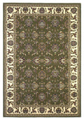 Rugs Green Rug - 5'3" x 7'7" Polypropylene Green/Ivory Area Rug HomeRoots