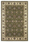 Rugs Green Rug - 5'3" x 7'7" Polypropylene Green/Ivory Area Rug HomeRoots