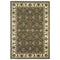 Rugs Green Rug - 7'7" Octagon Polypropylene Green/Ivory Area Rug HomeRoots