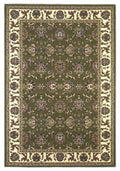 Rugs Green Rug - 9'10" X 13'2" Polypropylene Green/Ivory Area Rug HomeRoots