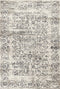Rugs Grey Area Rug 7'10" x 11'2" Polypropylene Ivory/Grey Area Rug 128 HomeRoots