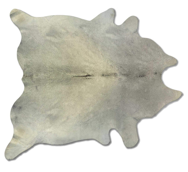 Rugs Grey Area Rug - 72" x 84" Natural and Light Gray, Cowhide - Area Rug HomeRoots