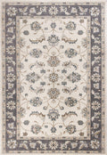 Rugs Grey Area Rug - 9' x 12' Polypropylene Ivory/Grey Area Rug HomeRoots