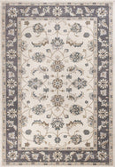 Rugs Grey Area Rug - 9' x 12' Polypropylene Ivory/Grey Area Rug HomeRoots