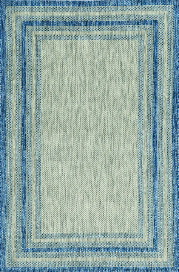 Rugs Grey Living Room Rug 2'7' x 3'11' UV-treated Polypropylene Grey/Denim Area Rug 3154 HomeRoots