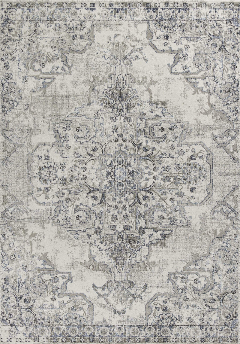Rugs Grey Living Room Rug - 3'3" x 4'11" Polypropylene Ivory/Grey Area Rug HomeRoots