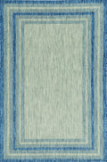 Rugs Grey Living Room Rug 3'3" x 4'11" UV-treated Polypropylene Grey/Denim Area Rug 3353 HomeRoots