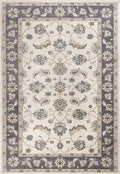 Rugs Grey Living Room Rug - 3'3" x 5'3" Polypropylene Ivory/Grey Area Rug HomeRoots
