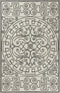 Rugs Grey Living Room Rug - 5' x 7'6" UV-treated Polypropylene Ivory/Grey Area Rug HomeRoots