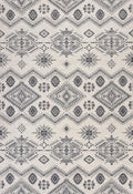 Rugs Grey Living Room Rug - 6'7" x 9'6" Polypropylene Ivory/Grey Area Rug HomeRoots