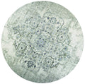 Rugs Grey Living Room Rug - 7'7" Round Polypropylene Ivory/Grey Area Rug HomeRoots