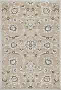 Rugs Grey Living Room Rug - 7'7" x 10'10" UV-treated Polypropylene Beige/Grey Area Rug HomeRoots