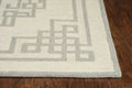 Rugs Grey Rug - 27" X 45" X 0.'5" Ivory Grey Wool Rug HomeRoots